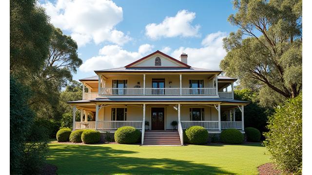 Grand heritage-listed manor house, successfully converted for modern use while preserving original features