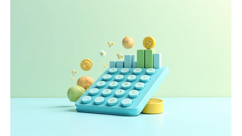 Illustration of a calculator interface displaying potential insurance savings from security features.