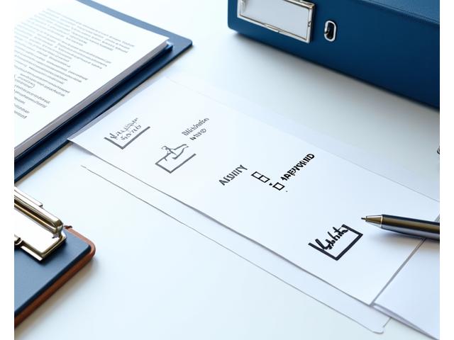 Illustration of a checklist and legal documents, symbolizing compliance and adherence to regulations.