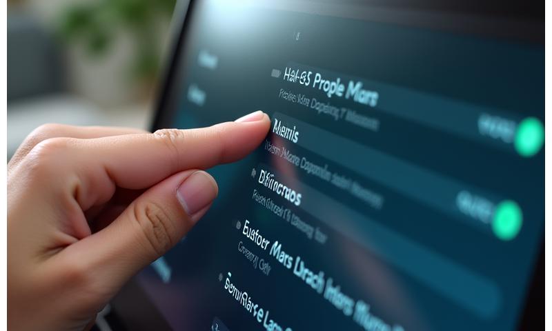 User interacting with a modern interface, selecting privacy settings with a cursor, symbolizing control.